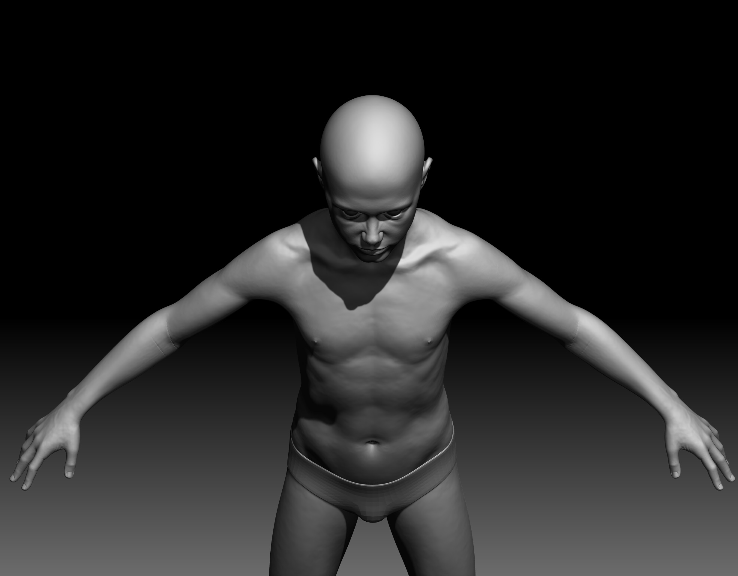 Boy anatomy study 3D print model with Outfit 3D model_10
