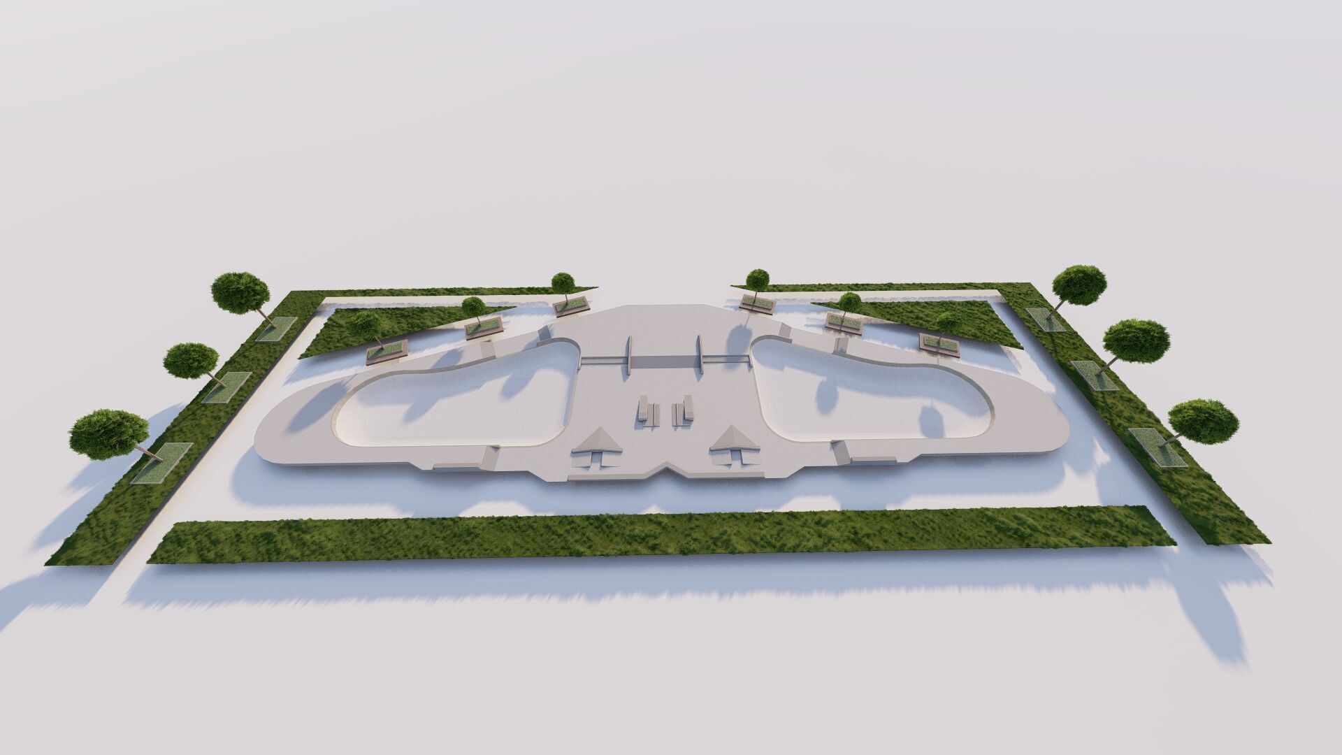 Skatepark-Skate Park PACK 3D model_9