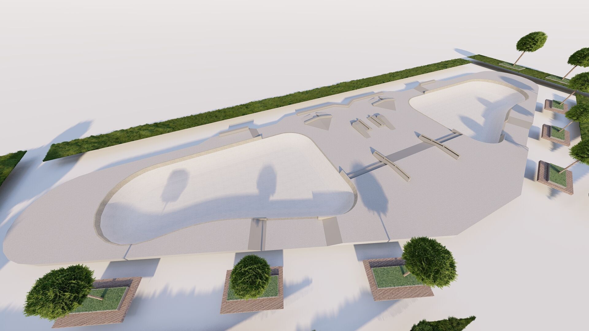 Skatepark-Skate Park PACK 3D model_13