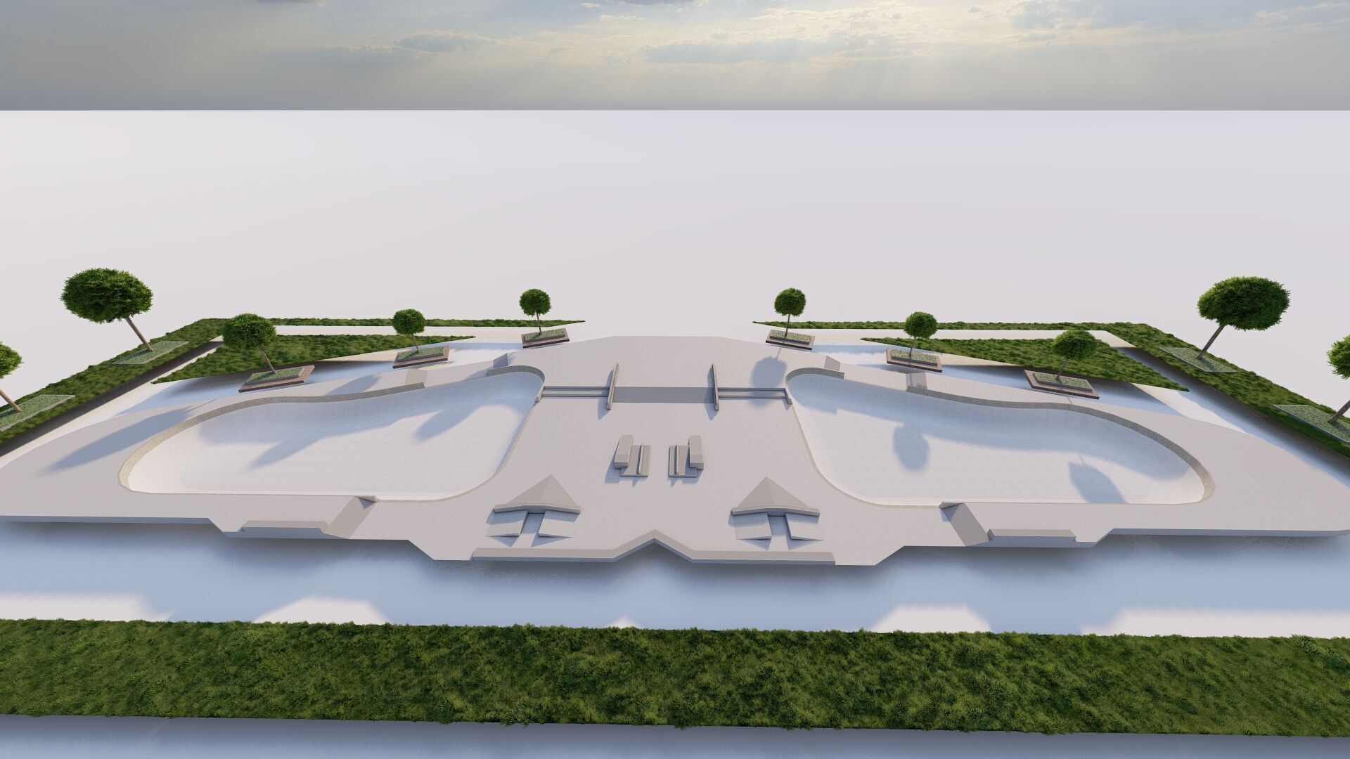 Skatepark-Skate Park PACK 3D model_18