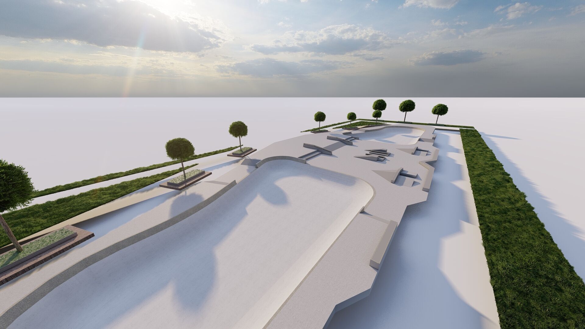 Skatepark-Skate Park PACK 3D model_6