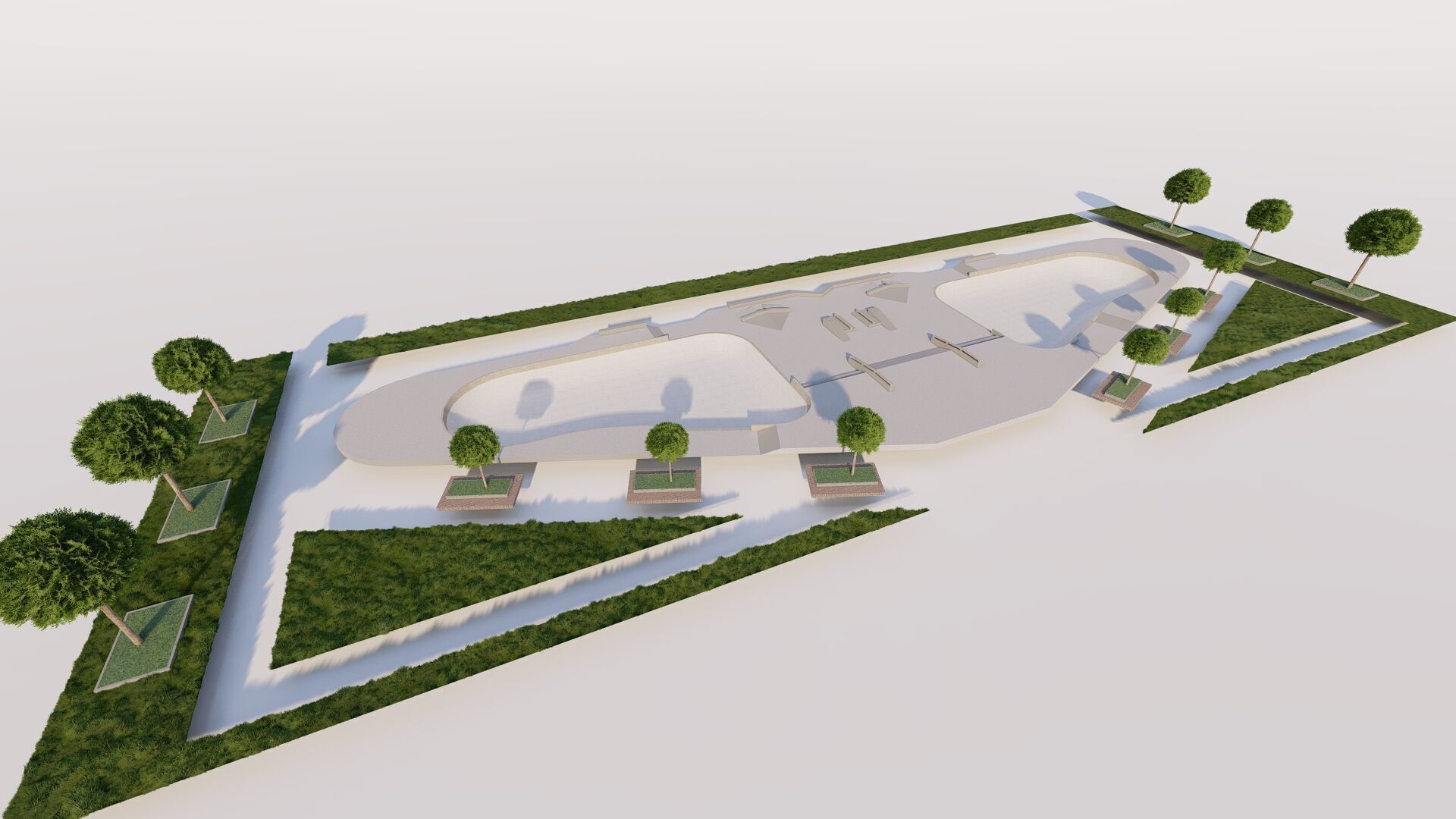 Skatepark-Skate Park PACK 3D model_1