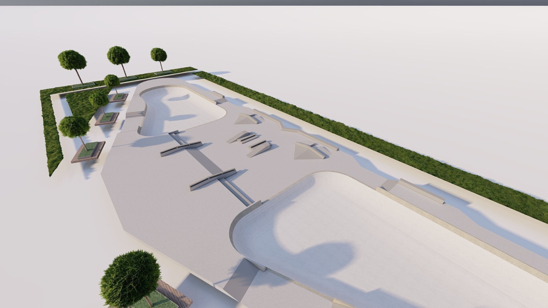 Skatepark-Skate Park PACK 3D model_11