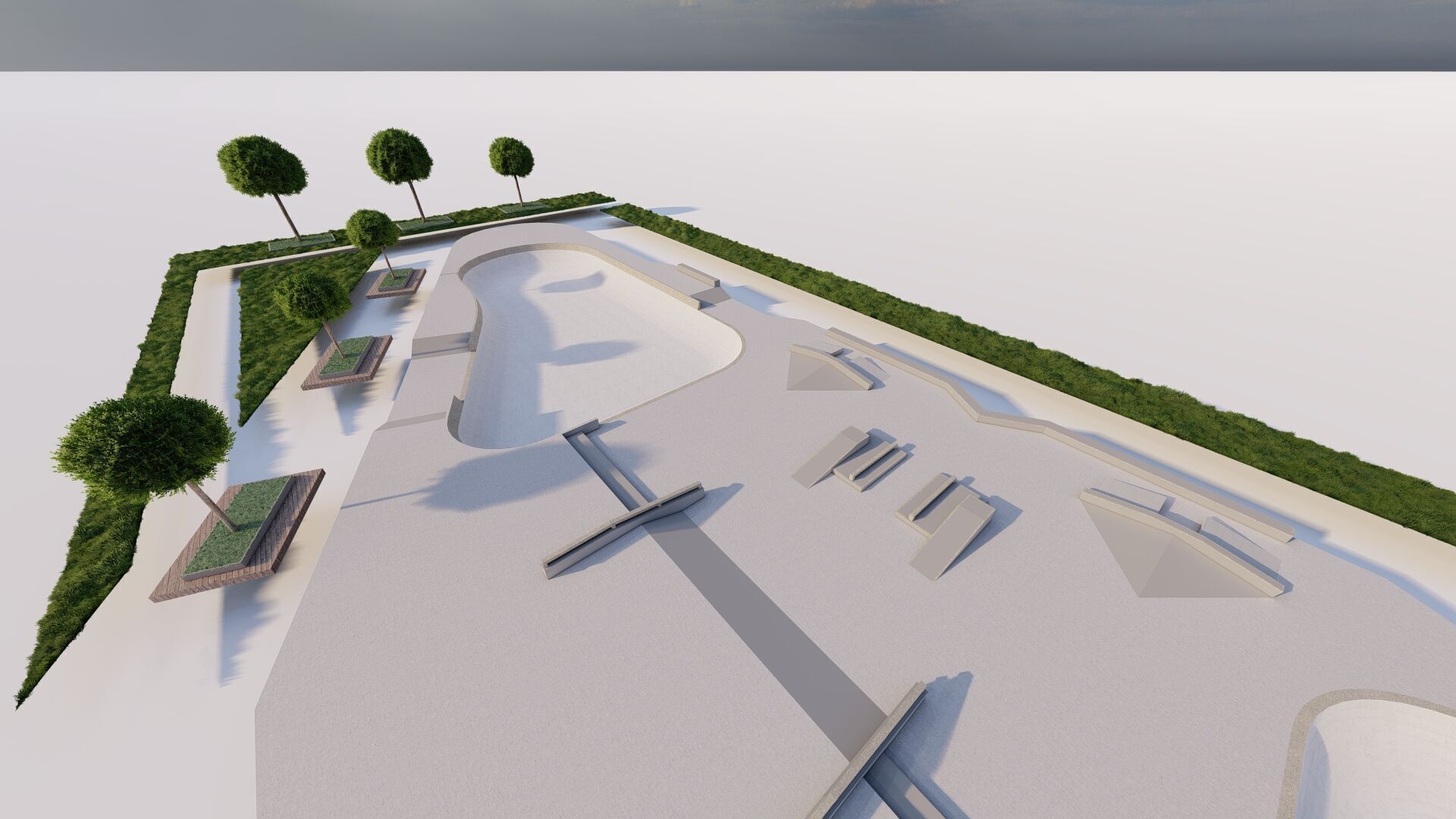 Skatepark-Skate Park PACK 3D model_16