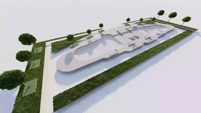Skatepark-Skate Park PACK 3D model Skatepark-Skate Park PACK 3D model