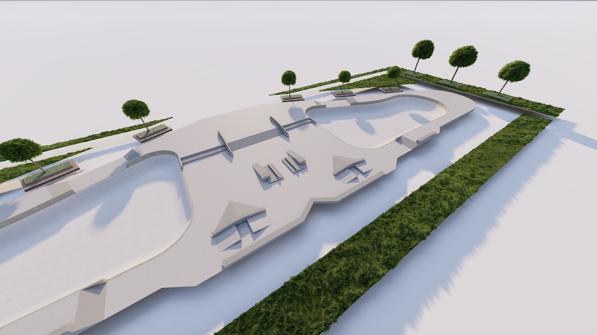 Skatepark-Skate Park PACK 3D model_19