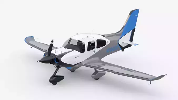 Aircraft Propeller G6 Blue Grey