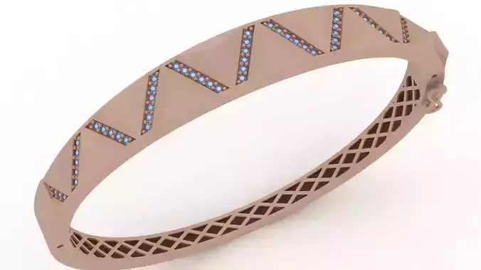 Bracelet 0013 Pyramid - Bangle 