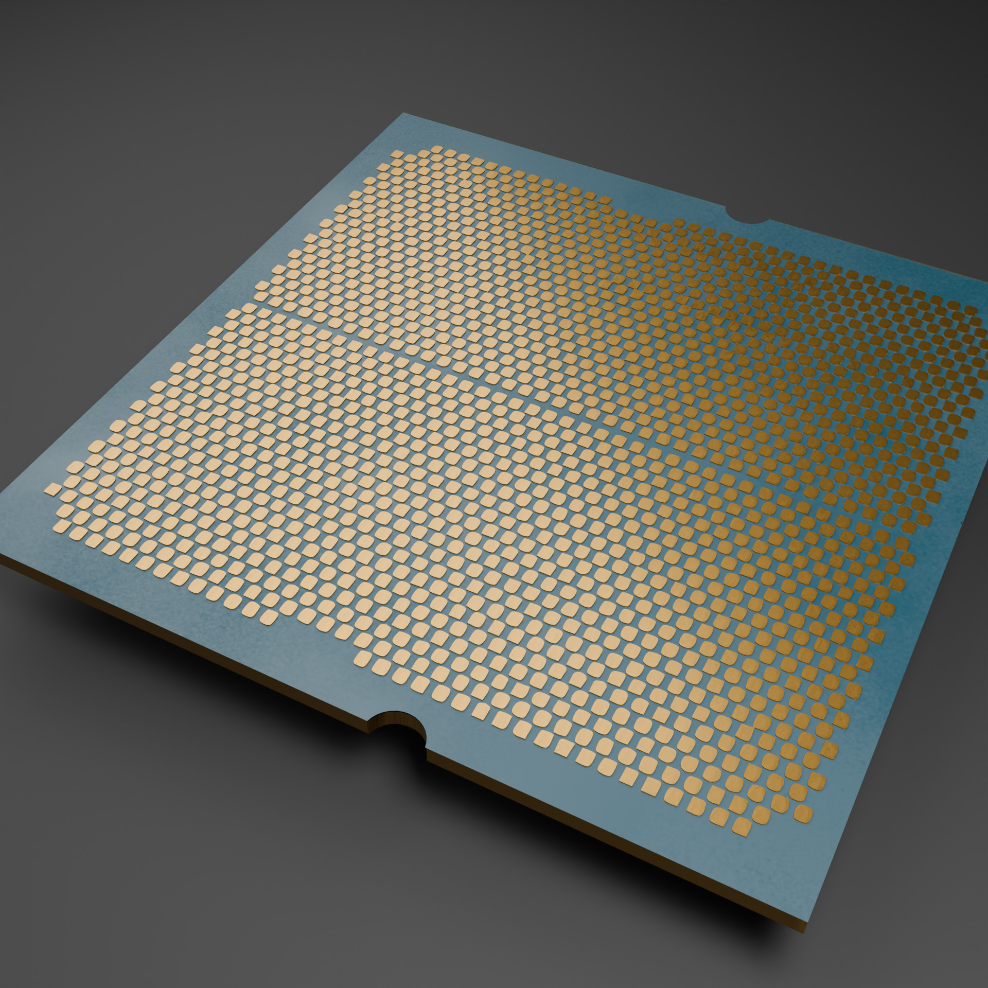 FREE AMD Ryzen 7600X CPU-computer processing unit- Free low-poly 3D model_1