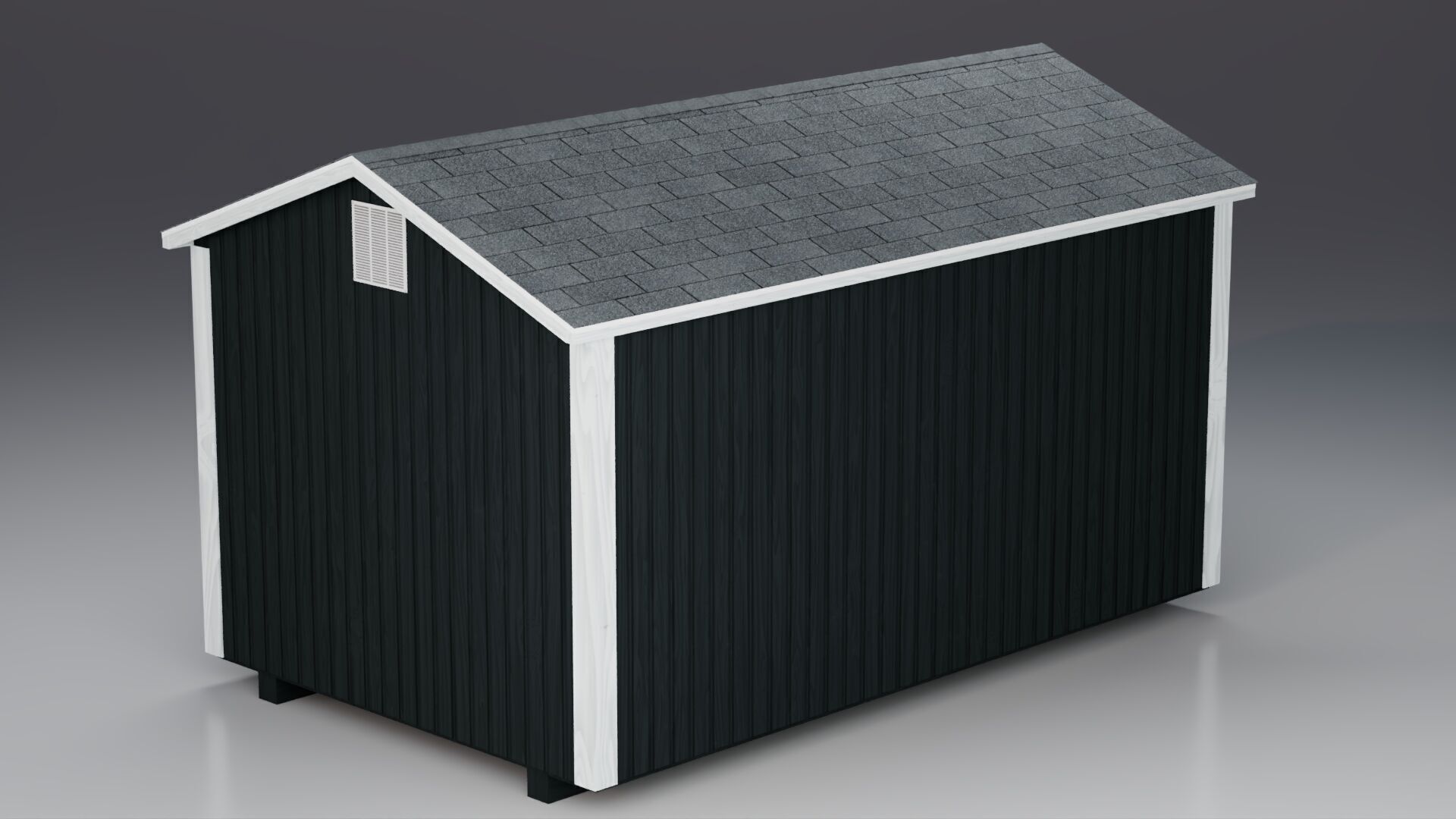 Outdoor Shed Low-poly 3D model_3
