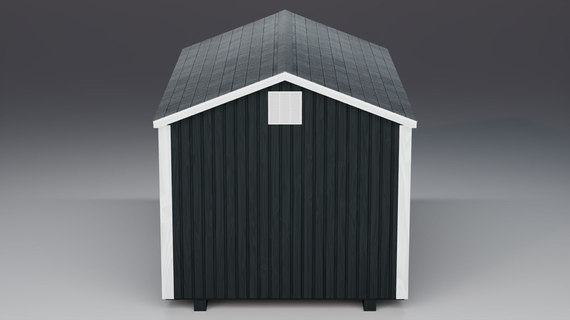 Outdoor Shed Low-poly 3D model_2