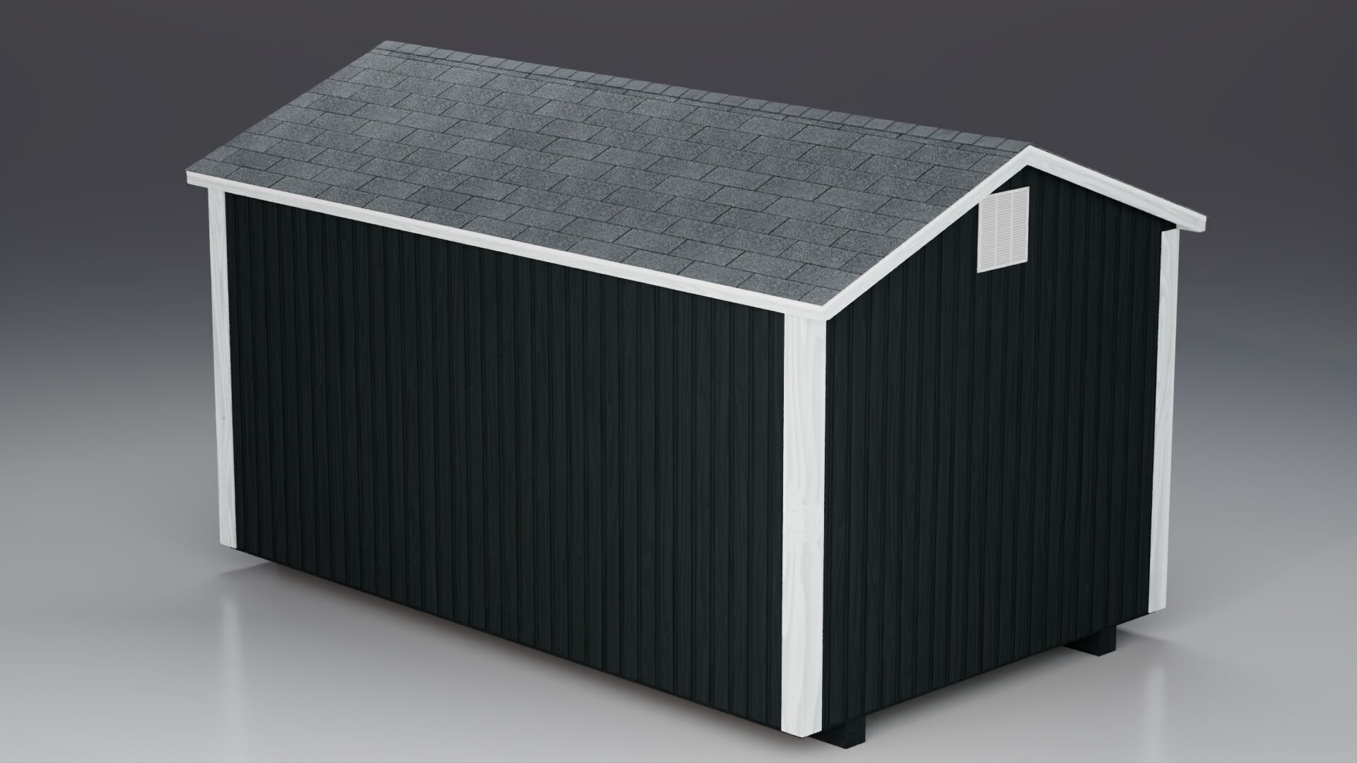 Outdoor Shed Low-poly 3D model_5