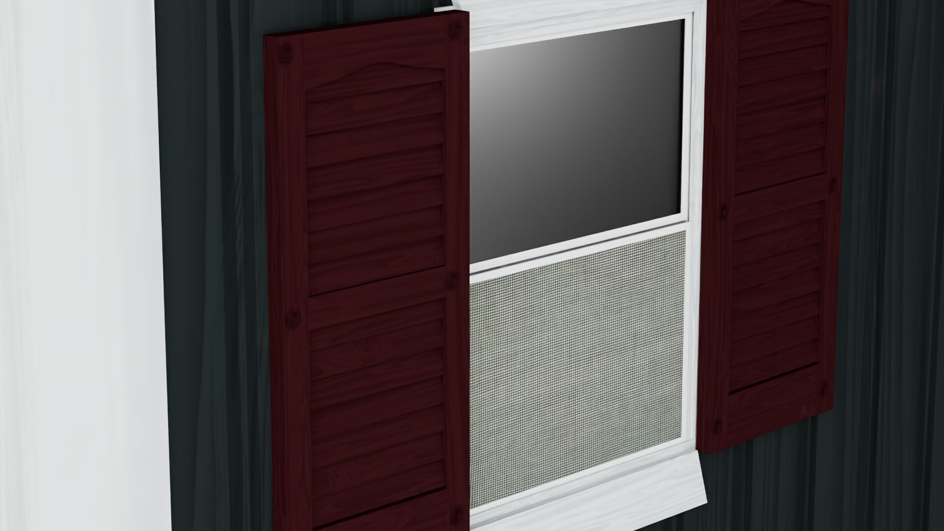 Outdoor Shed Low-poly 3D model_9