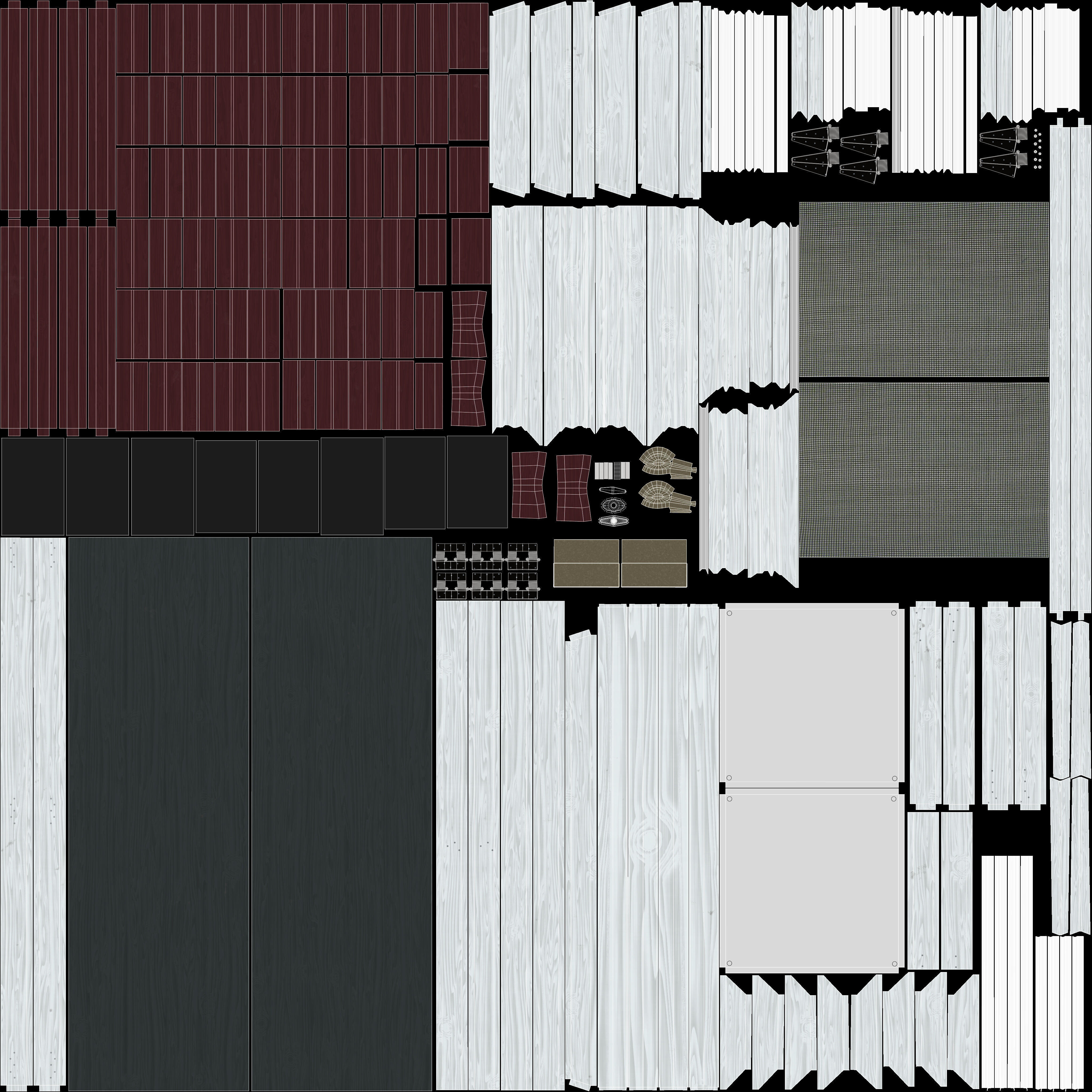 Outdoor Shed Low-poly 3D model_26