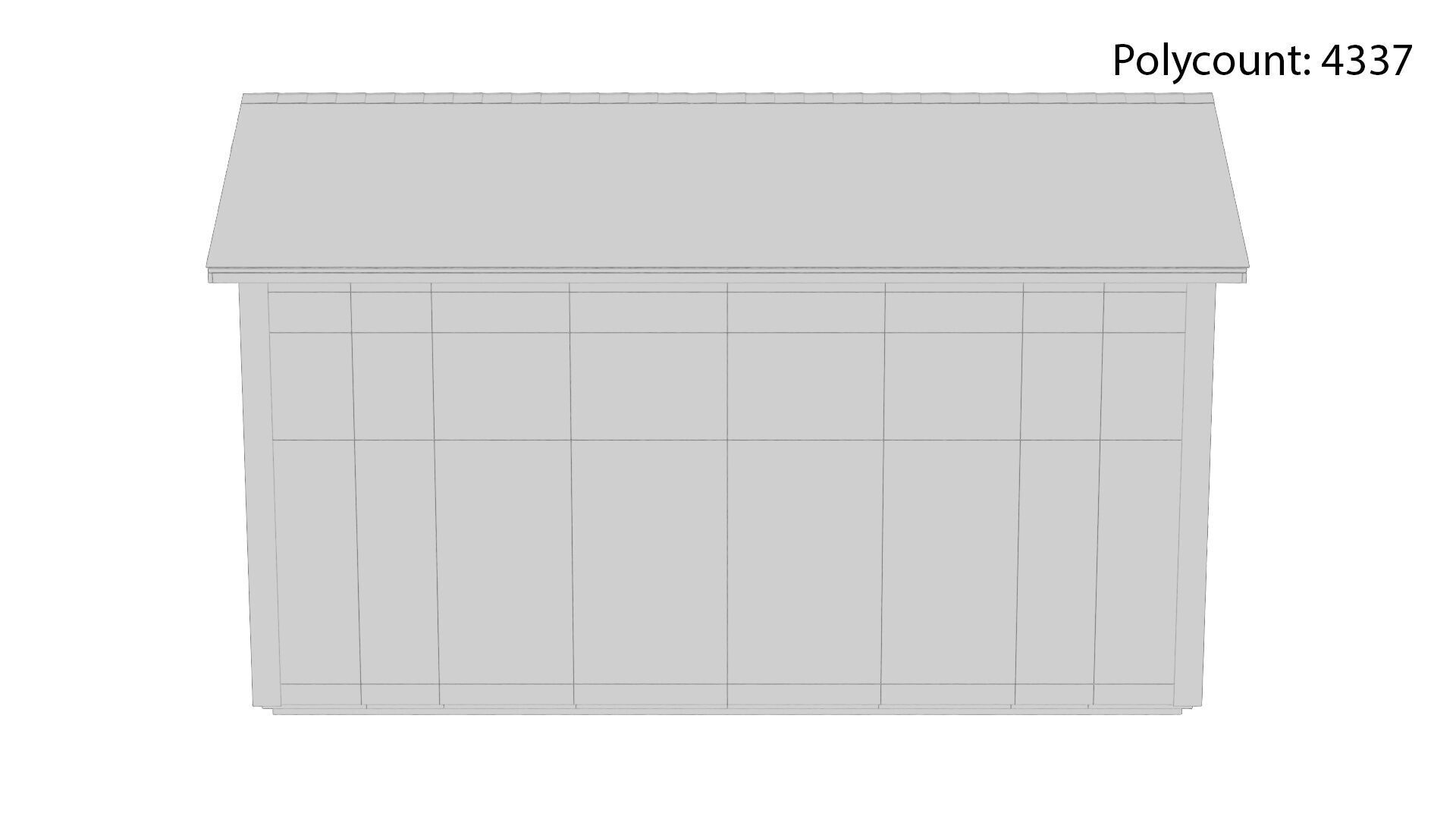 Outdoor Shed Low-poly 3D model_17