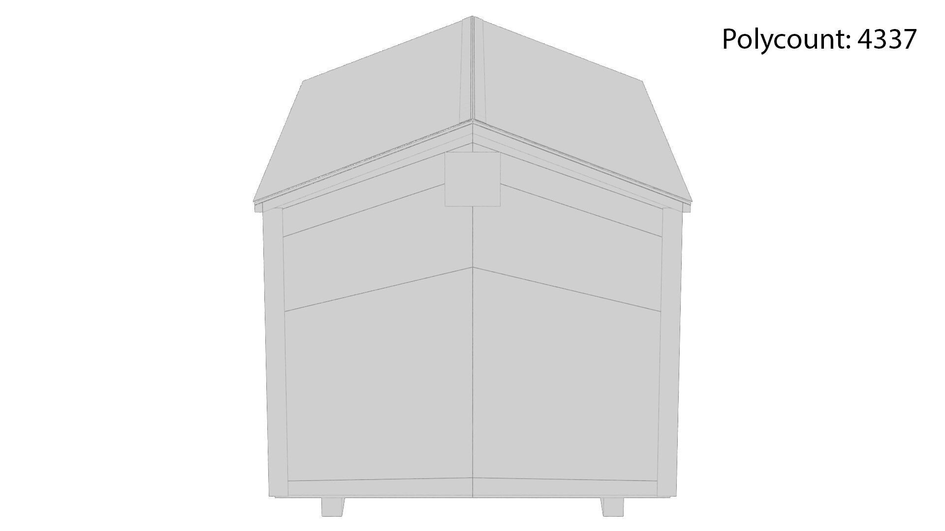Outdoor Shed Low-poly 3D model_15