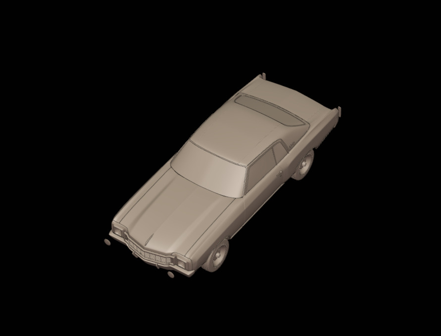 CHEVROLET MONTE CARLO 1972   3D print model_4