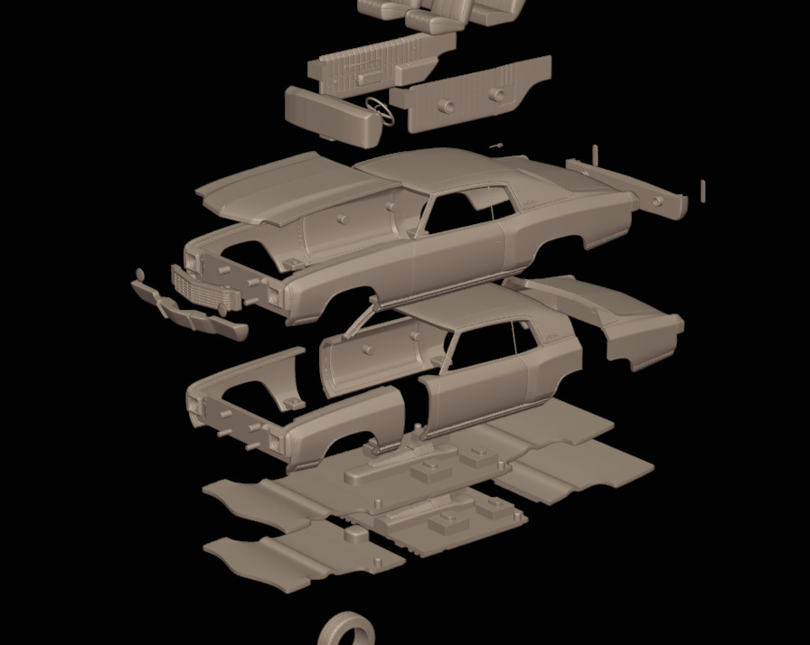 CHEVROLET MONTE CARLO 1972   3D print model_12