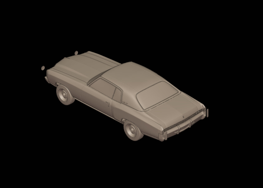 CHEVROLET MONTE CARLO 1972   3D print model_3
