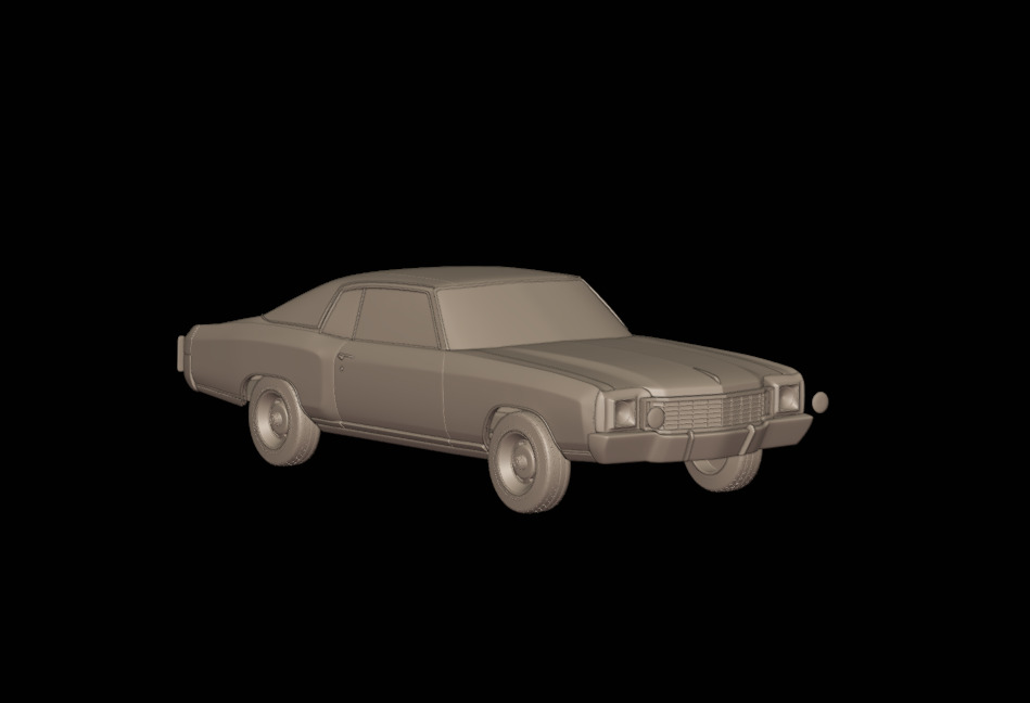 CHEVROLET MONTE CARLO 1972   3D print model_1