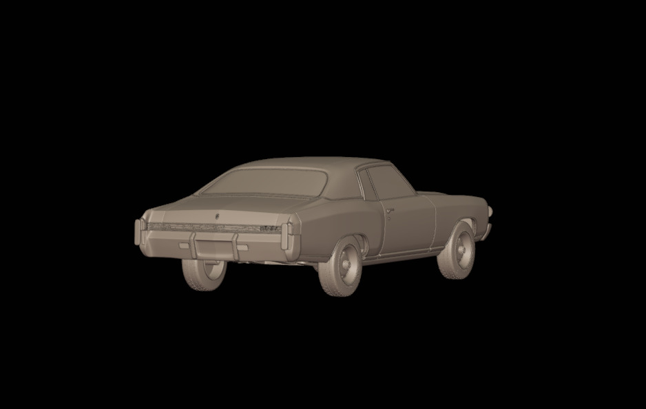 CHEVROLET MONTE CARLO 1972   3D print model_2