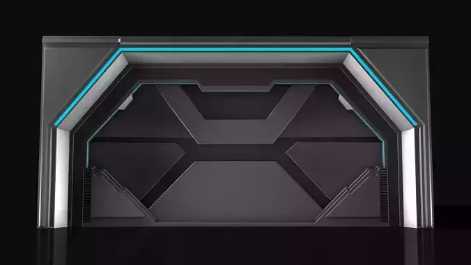  Sci Fi Door 3D model