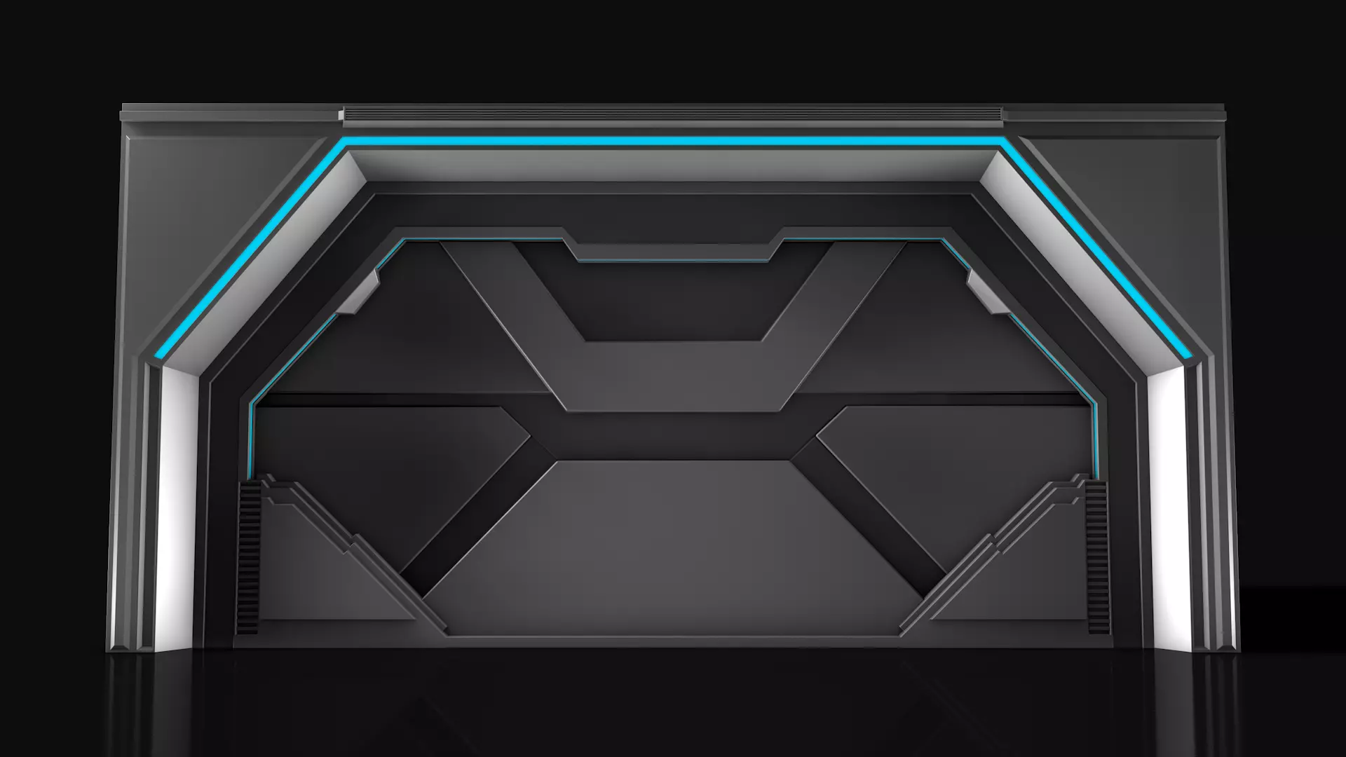  Sci Fi Door 3D model_0