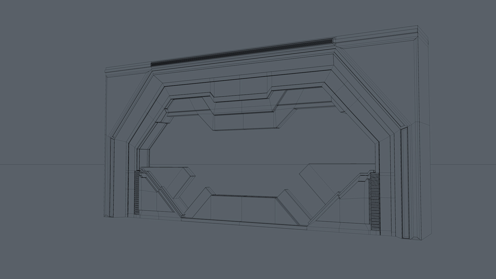  Sci Fi Door 3D model_13