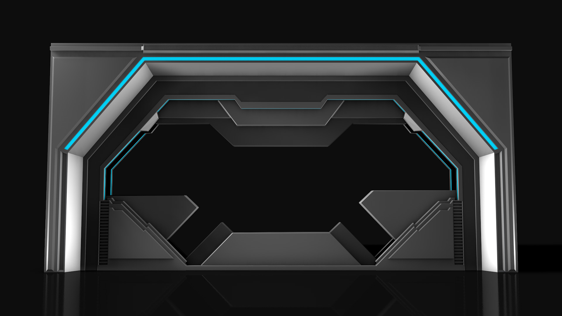  Sci Fi Door 3D model_1