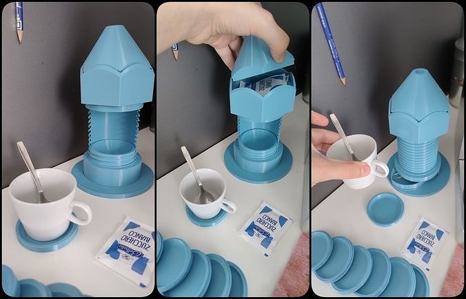 The secret Nozzle Container for your coffee break 3D print model