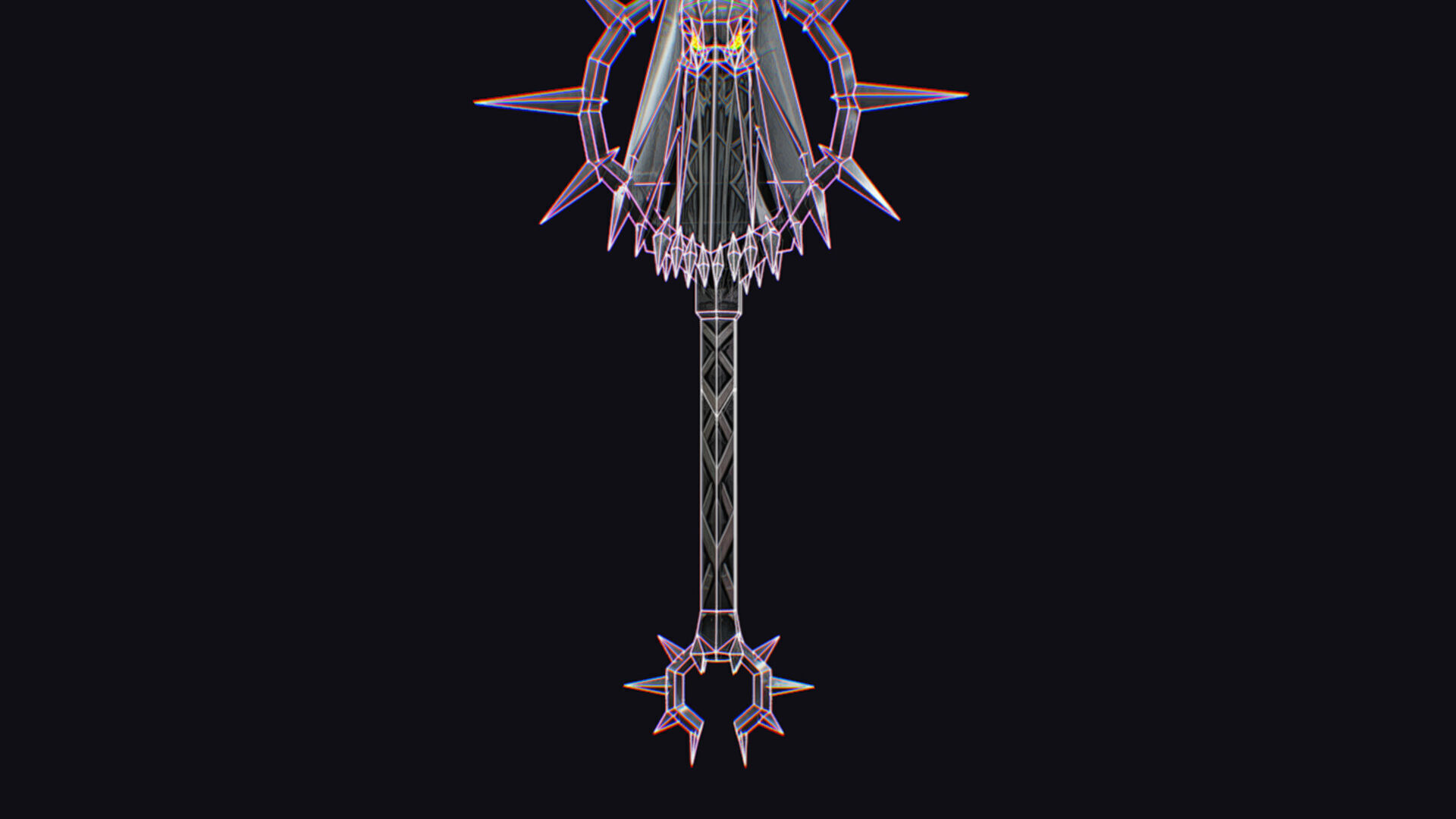 Sword Magical Cutting Fantasy Melee Dagger Iron Blade Saber Low-poly 3D model_16