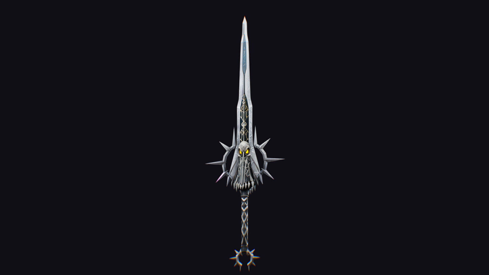 Sword Magical Cutting Fantasy Melee Dagger Iron Blade Saber Low-poly 3D model_5