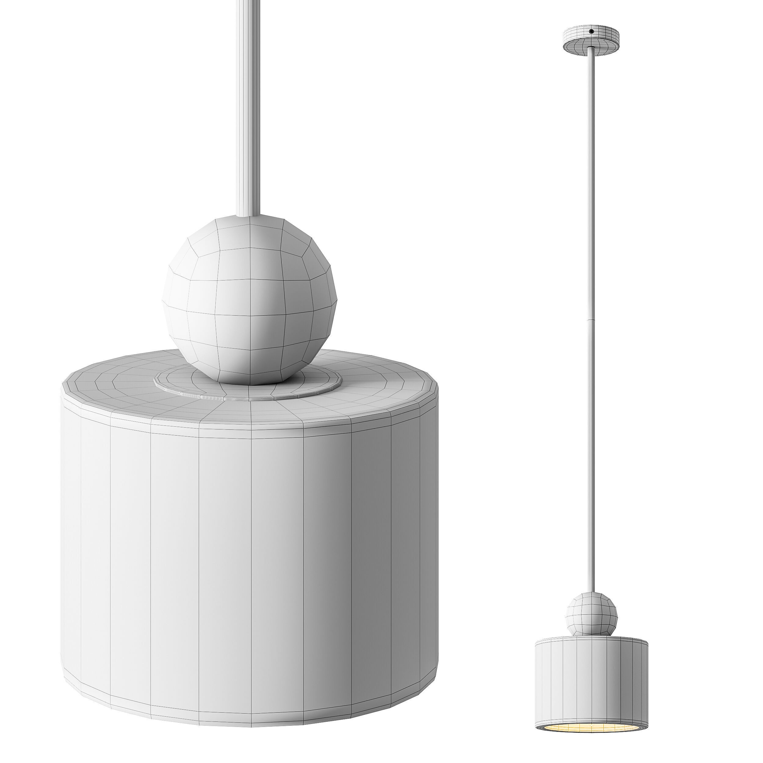 Pendant Etruscan Round 3D model_13