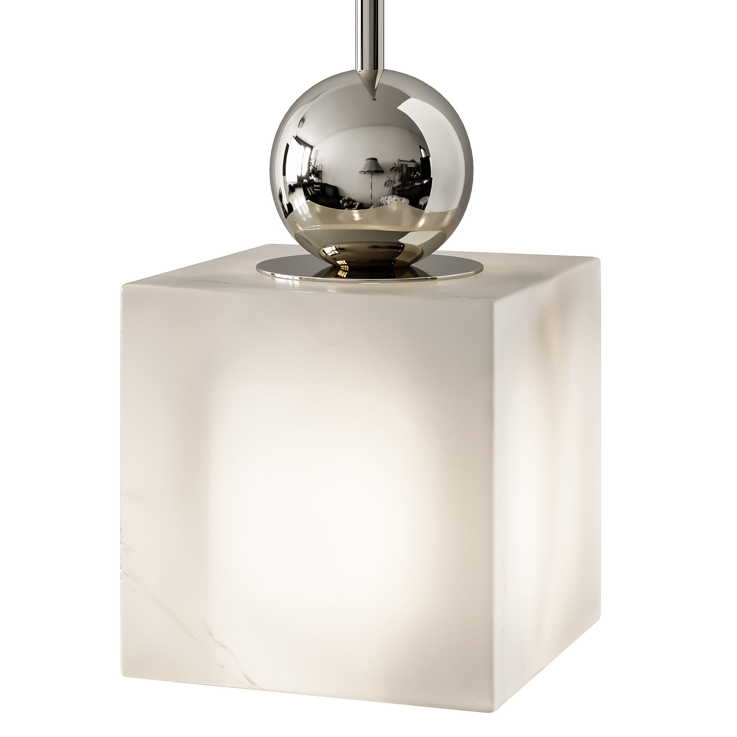 Pendant Etruscan Square 3D model_14