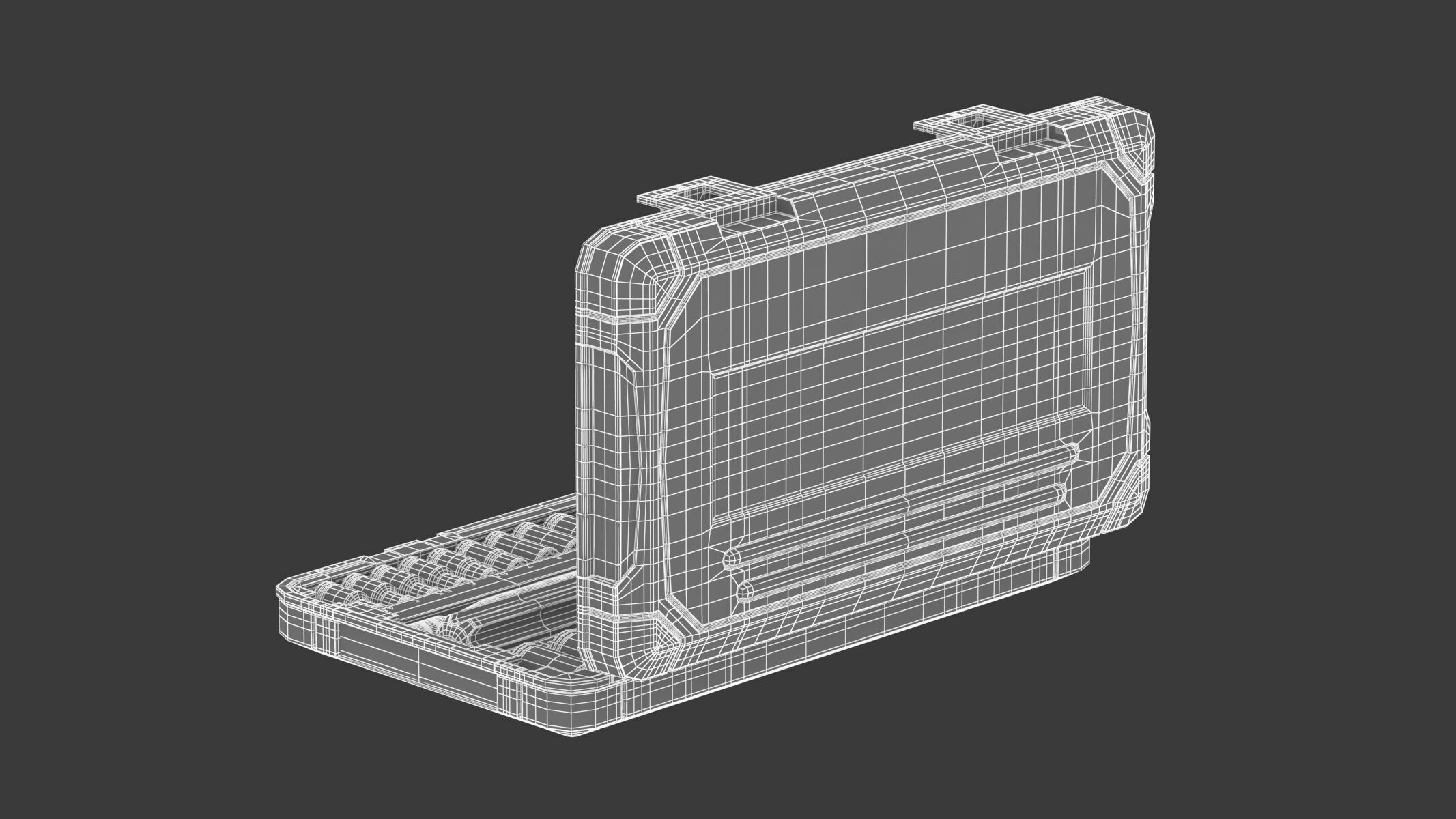 Garage Drive Socket Set Complete Ratchet and Socket Kit 3D model_14