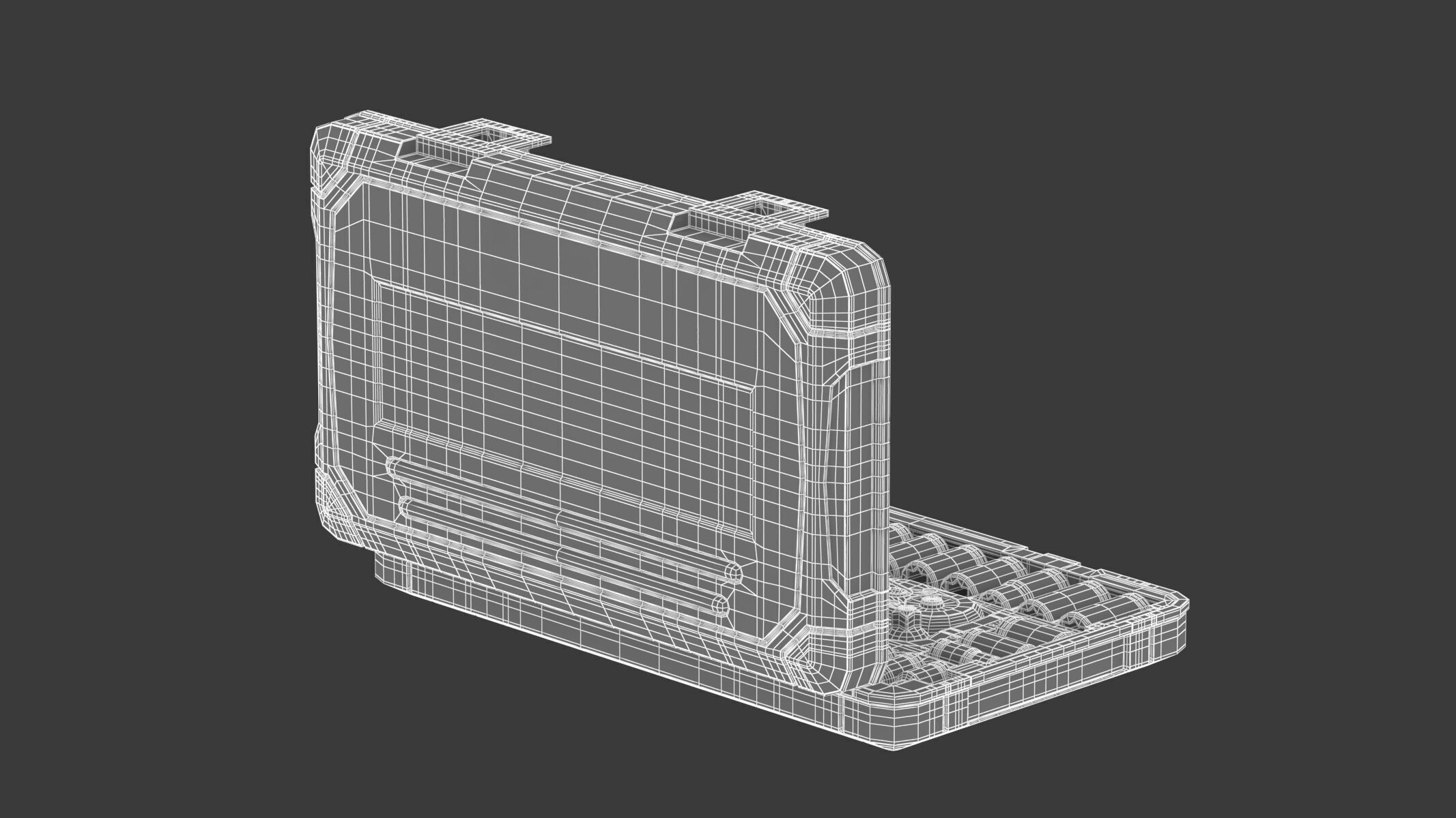 Garage Drive Socket Set Complete Ratchet and Socket Kit 3D model_12