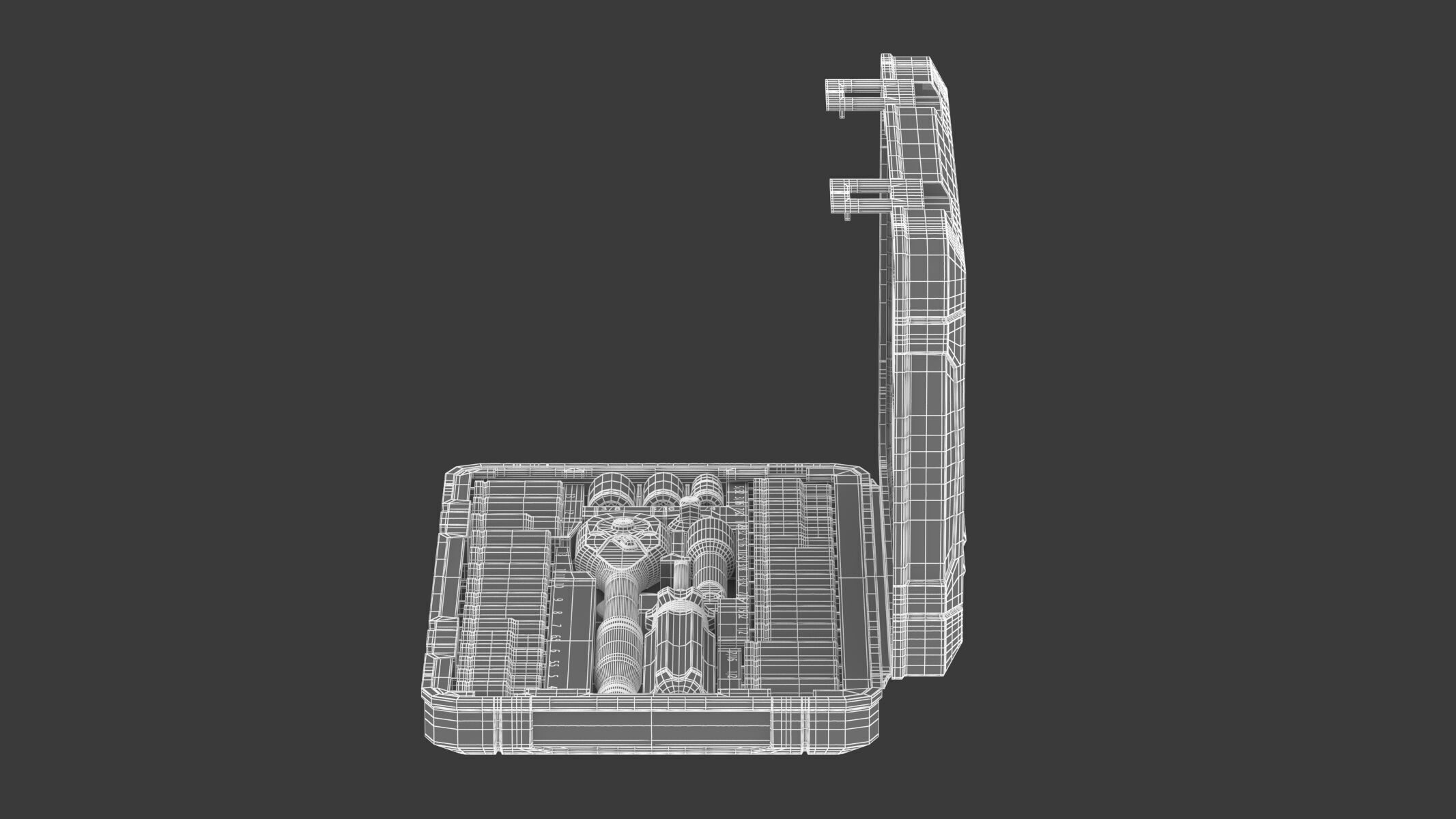 Garage Drive Socket Set Complete Ratchet and Socket Kit 3D model_15