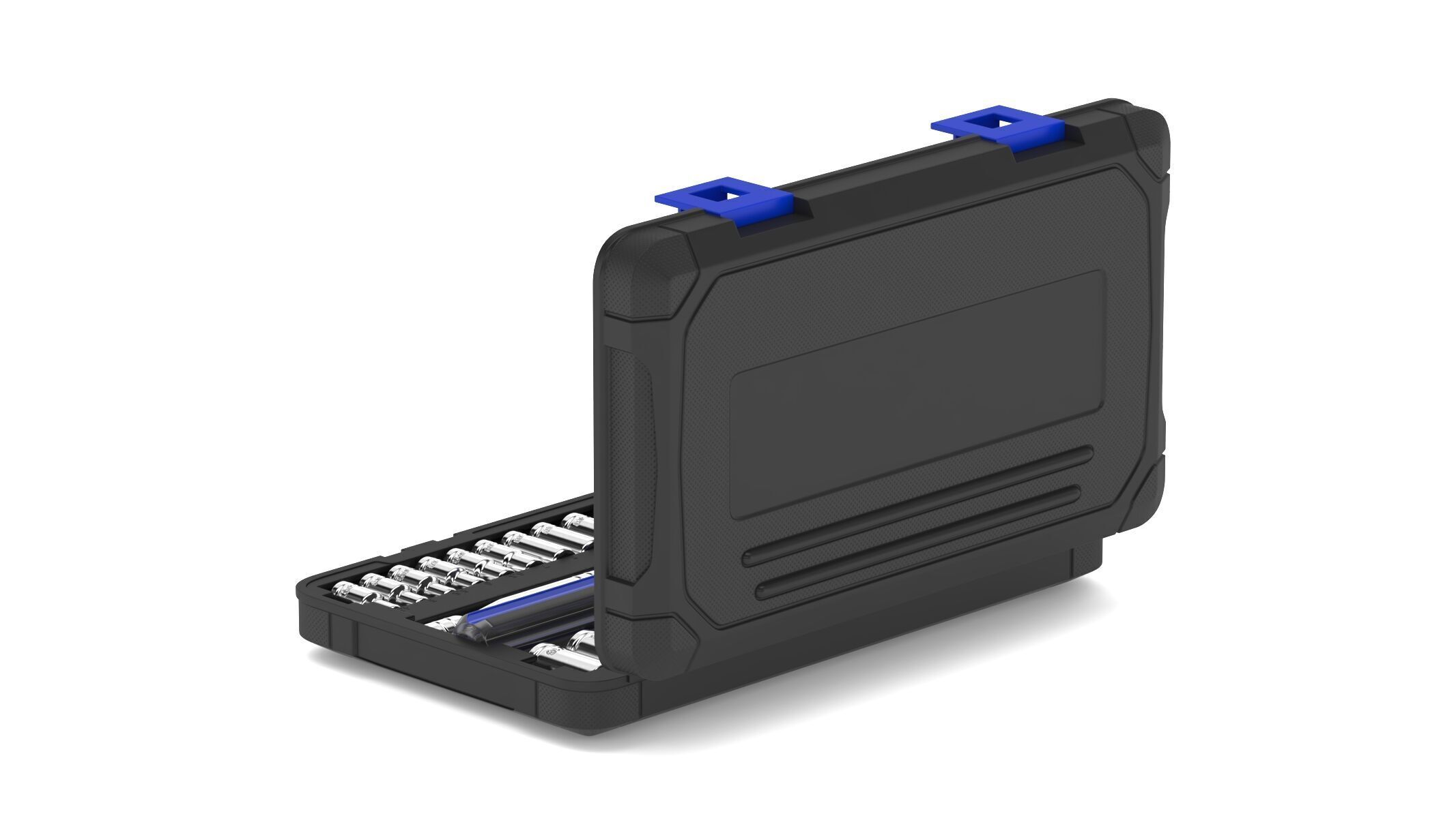 Garage Drive Socket Set Complete Ratchet and Socket Kit 3D model_4