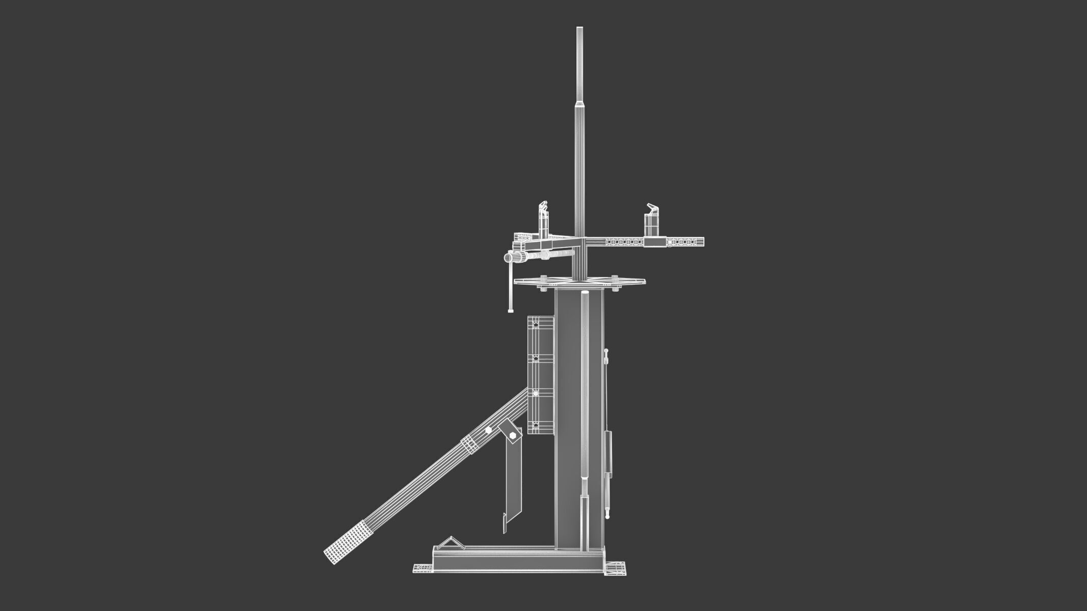 Garage Motorcycle And Mini Tyre Changer 3D model_17