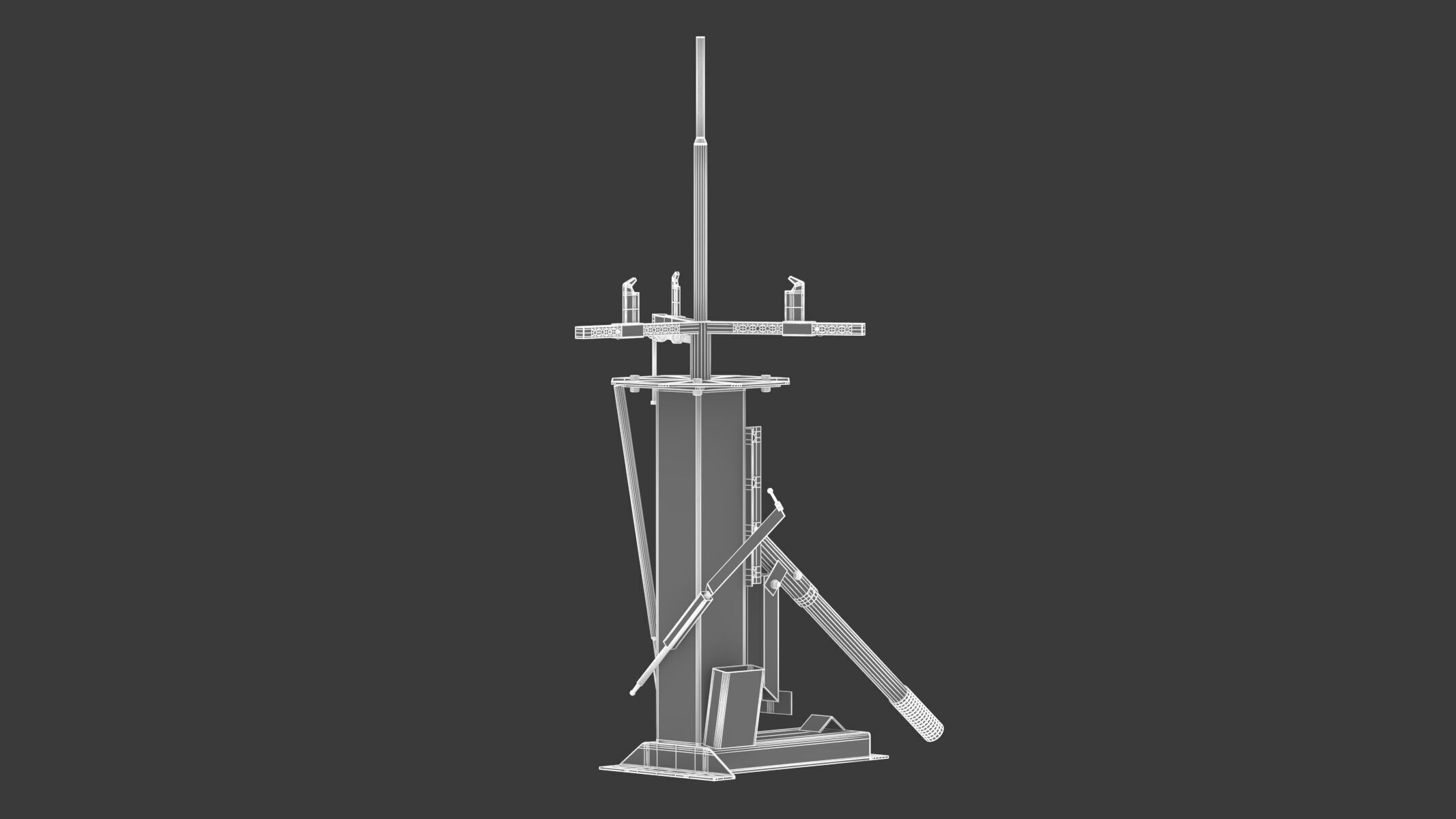 Garage Motorcycle And Mini Tyre Changer 3D model_14