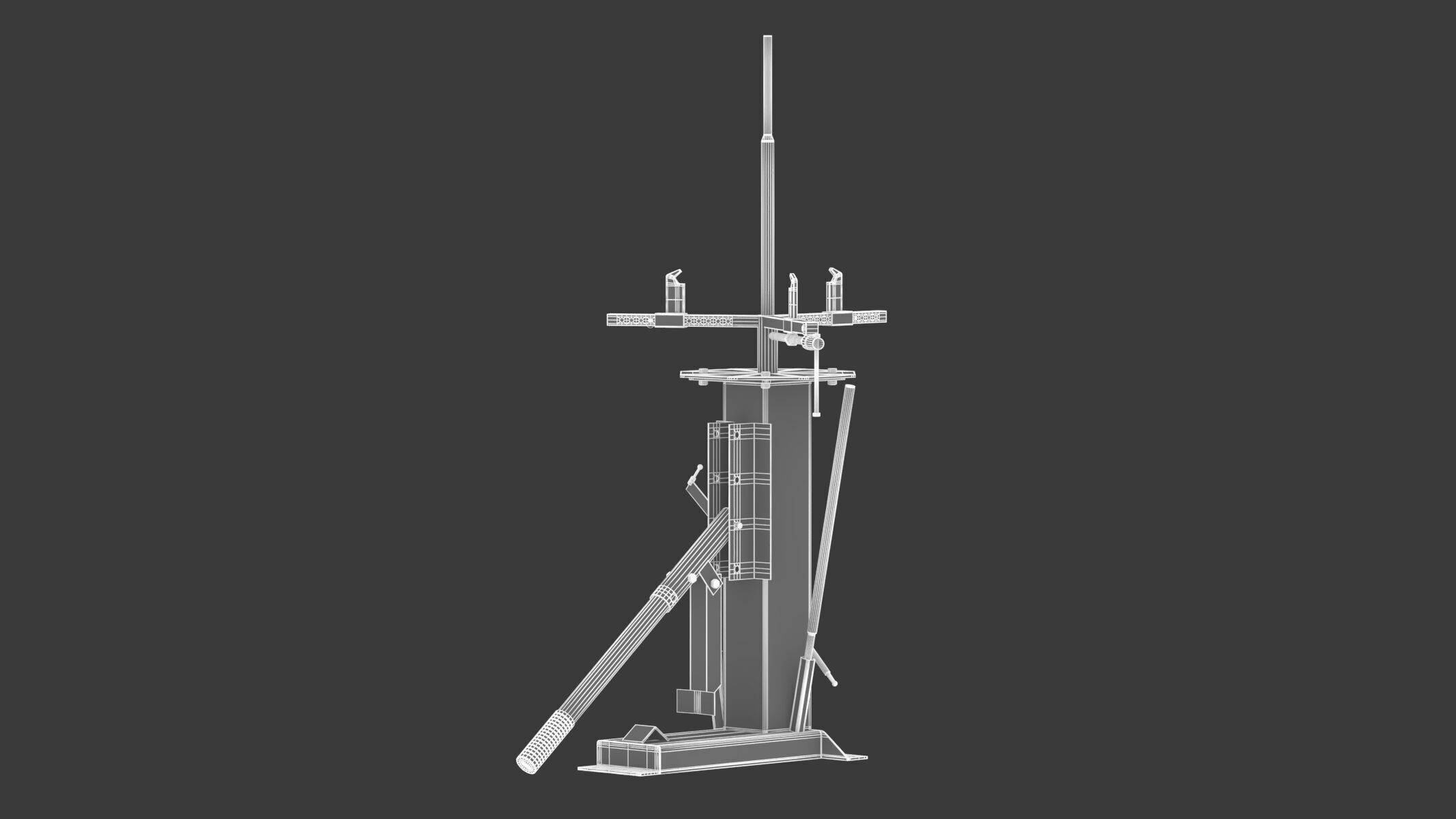 Garage Motorcycle And Mini Tyre Changer 3D model_10