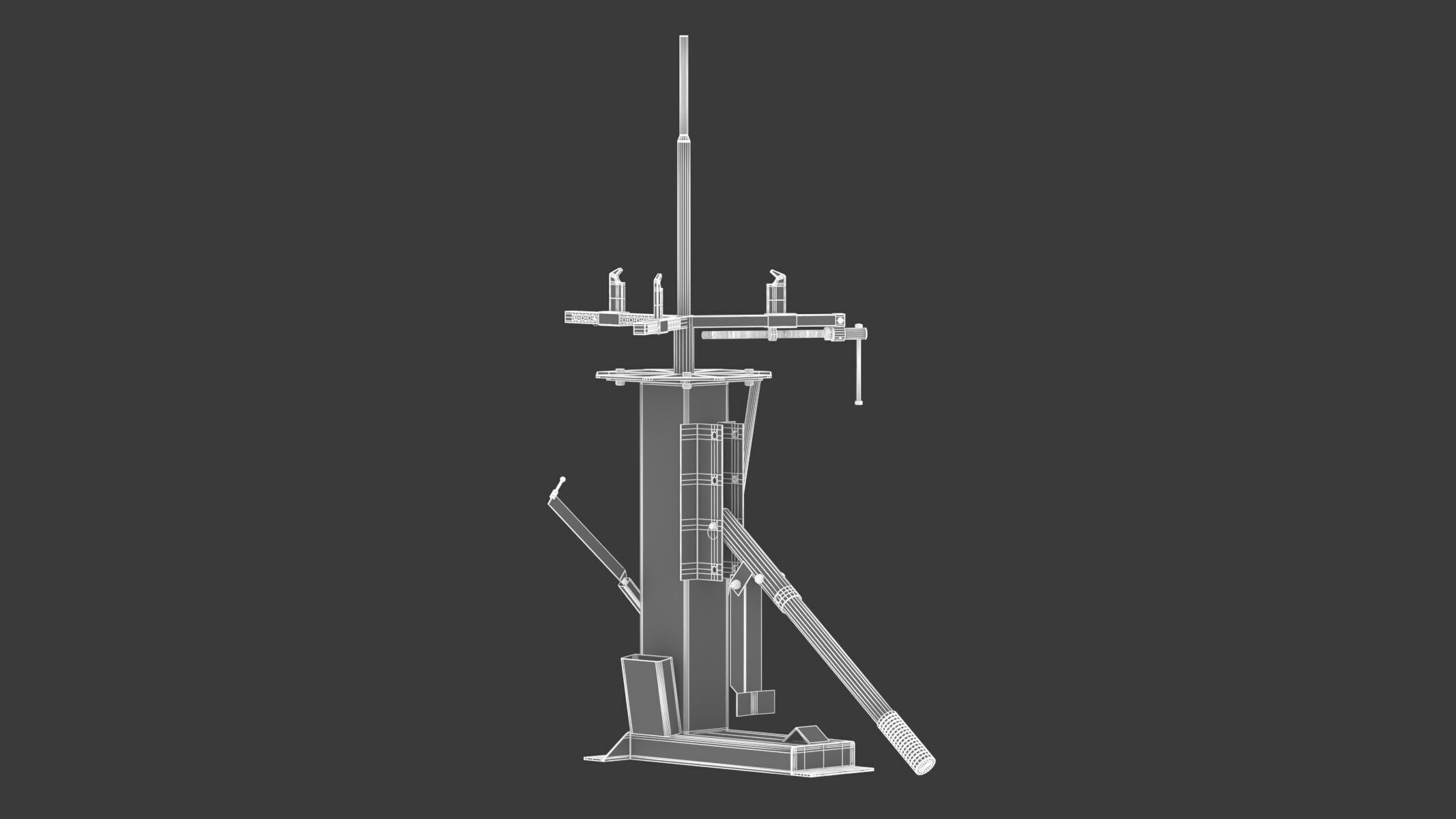 Garage Motorcycle And Mini Tyre Changer 3D model_12