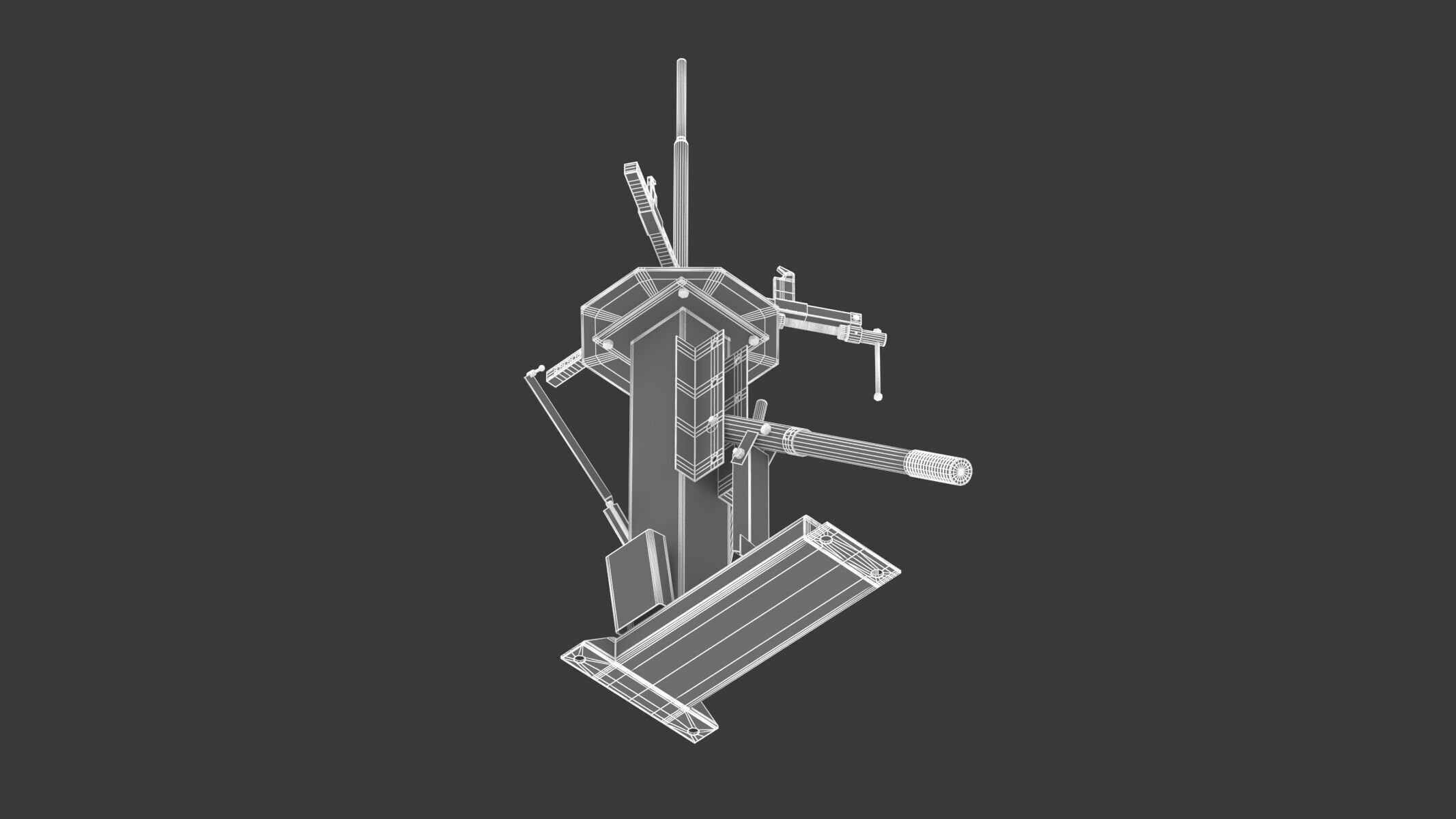 Garage Motorcycle And Mini Tyre Changer 3D model_19