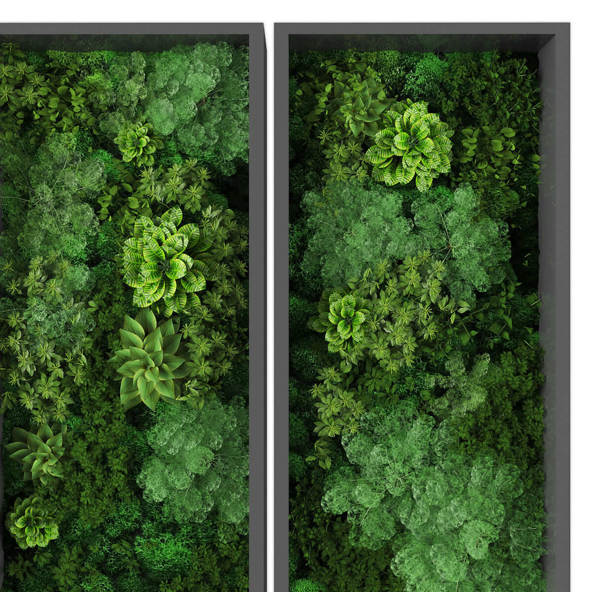 Vertical garden 255 Low-poly 3D model_1