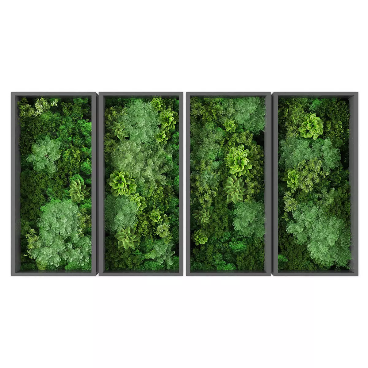 Vertical garden 255 Low-poly 3D model_0