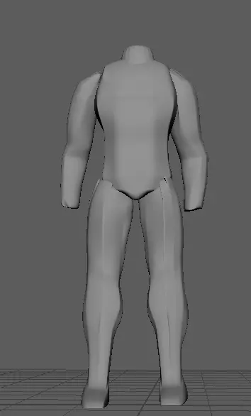 male human body Free 3D model