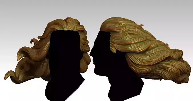 3D Hair style for Man V27 3D print model