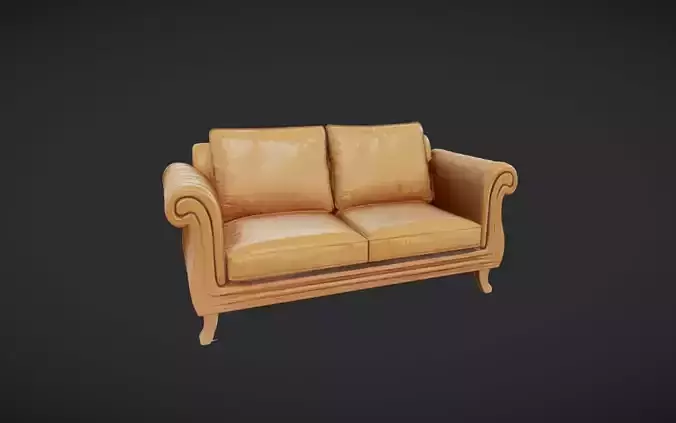 classic brown leather sofa