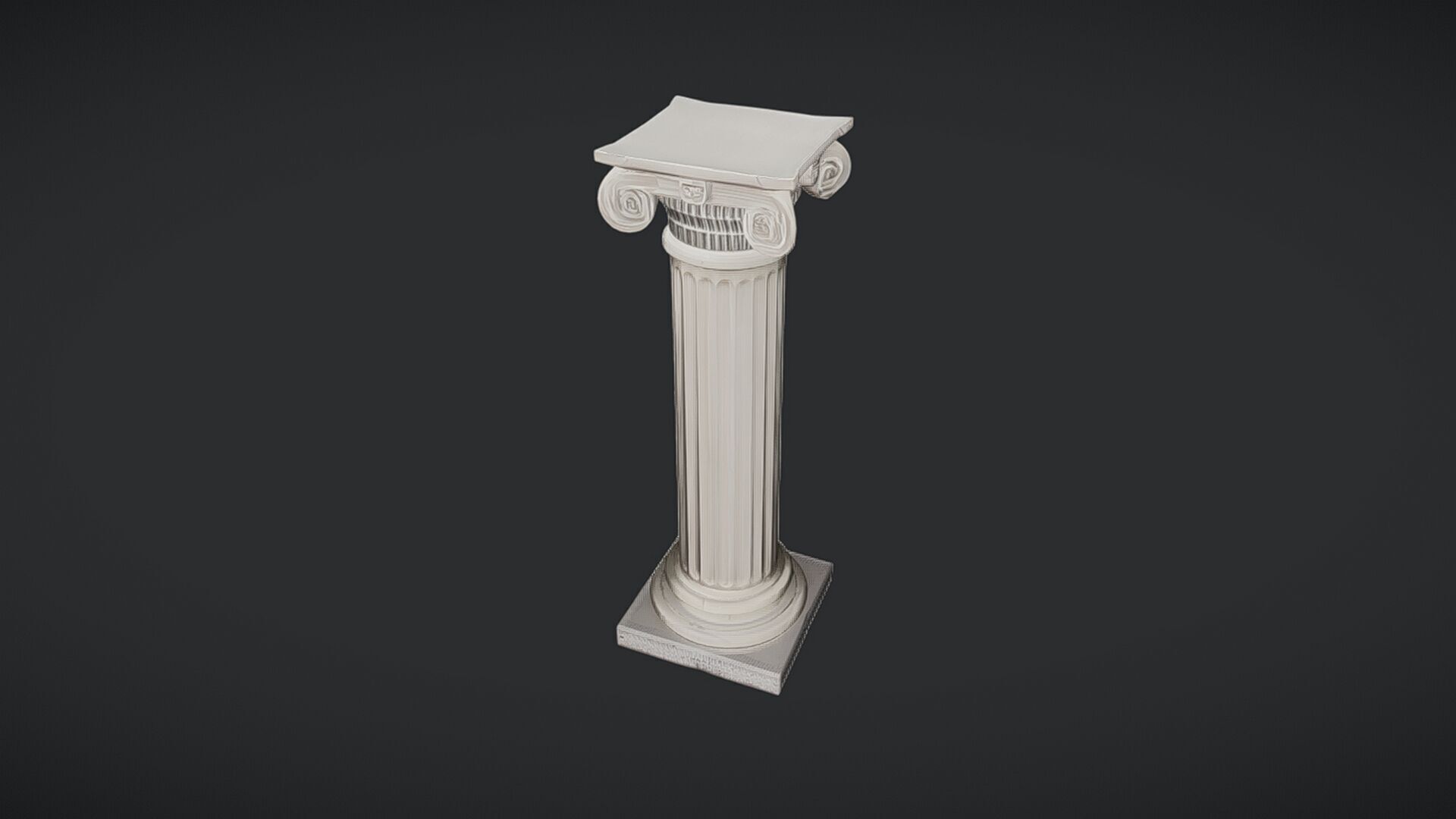 Ancient Greek Ionic column 3D model_28