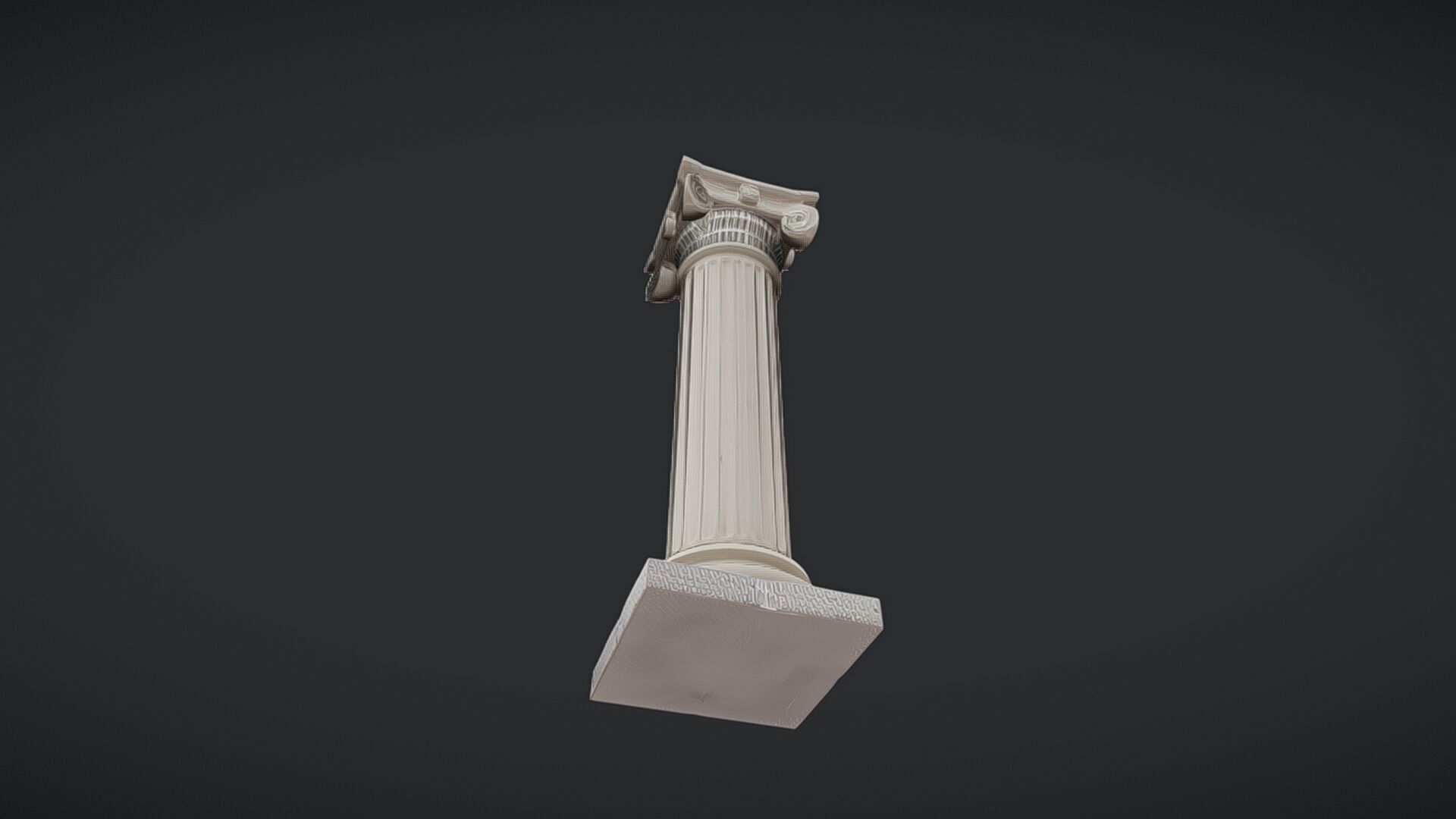 Ancient Greek Ionic column 3D model_30